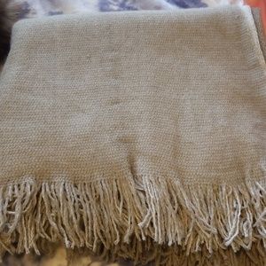 Tan and white Shaw/Shrug